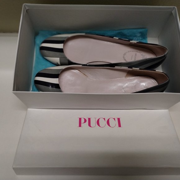 Emilio Pucci Patent Leather Ballet Flats - Size 37.5 - Picture 3 of 8